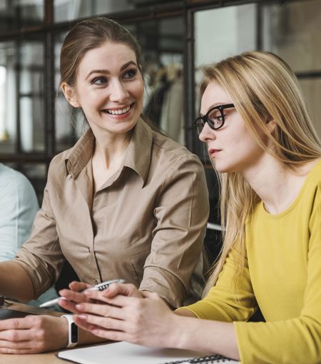 people business meeting at desk